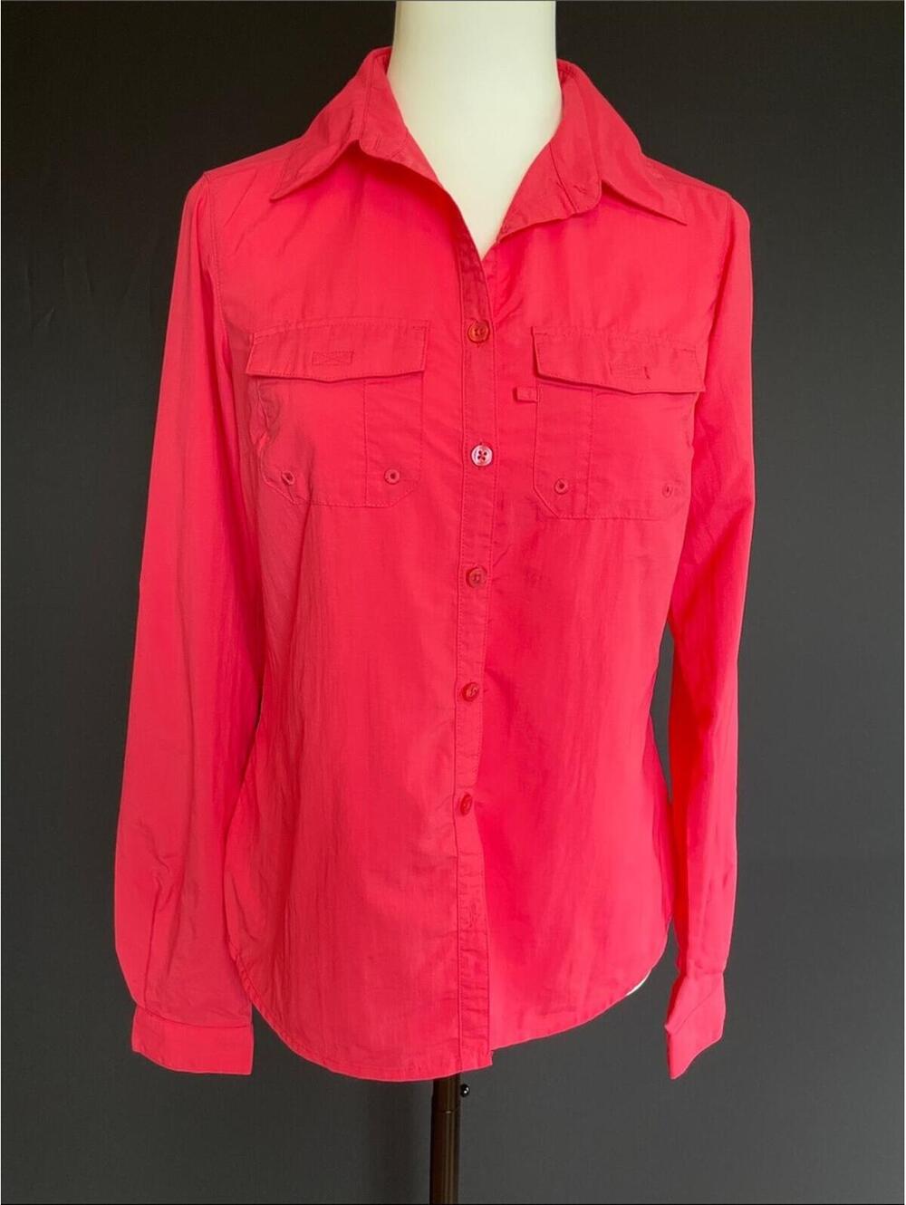Columbia PFG Pink Long Sleeve Fishing Shirt Vented Omni-Shade XS Hiking Outdoors